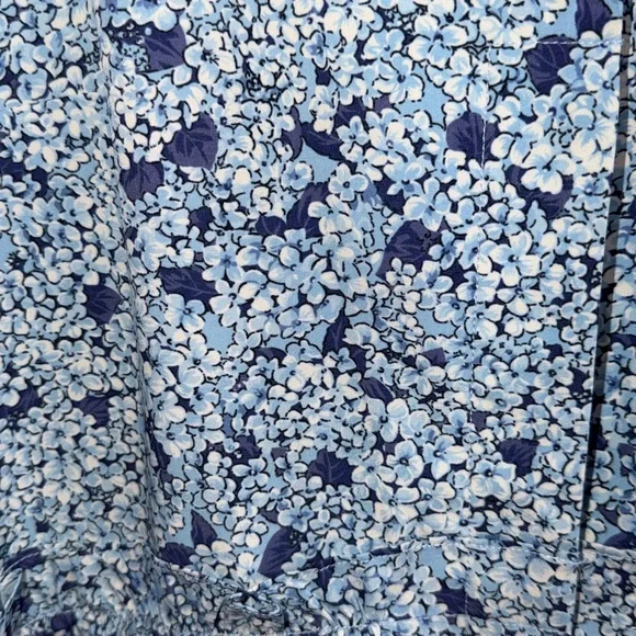 Tuckernuck Royal Shirt Dress Blue Hydrangea Lightweight Sleeveless Medium - Picture 9 of 9